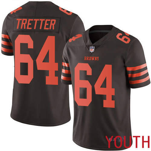 Cleveland Browns JC Tretter Youth Brown Limited Jersey 64 NFL Football Rush Vapor Untouchable